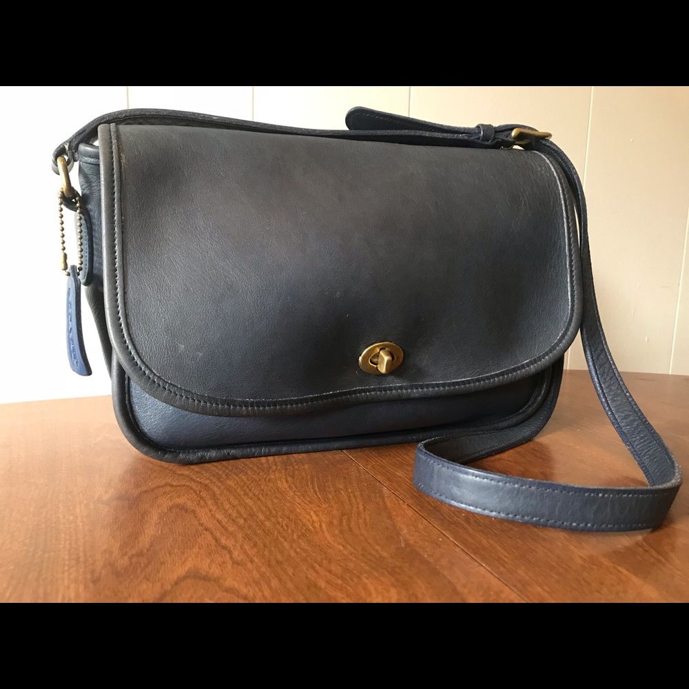 Vintage Blue Coach purse